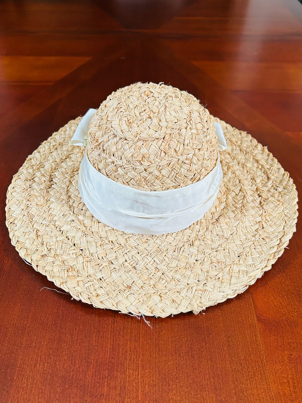 Vintage Banana Republic Floral Straw Hat - Picture 6 of 13